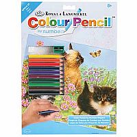 Color Pencil by Number Kittens